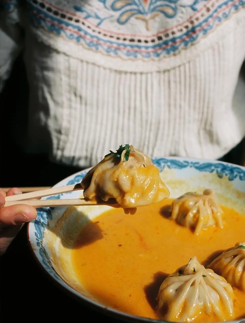 A moment with Himalayan momo
